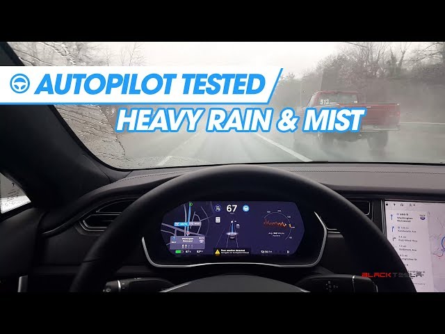 Tesla's Autopilot Tested - Heavy Rain & Mist