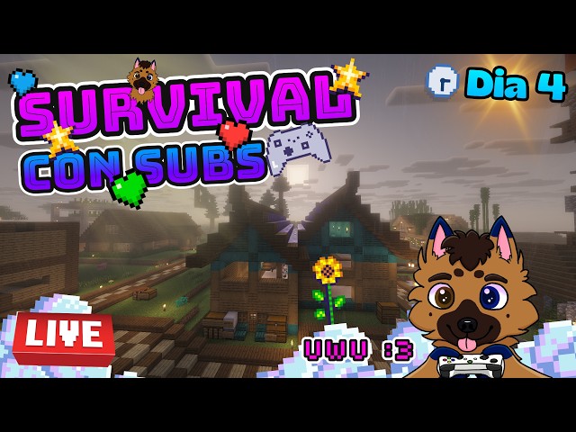 Jugando MINECRAFT CON SUBS | Día 4 | Terminando Mi Casita!!