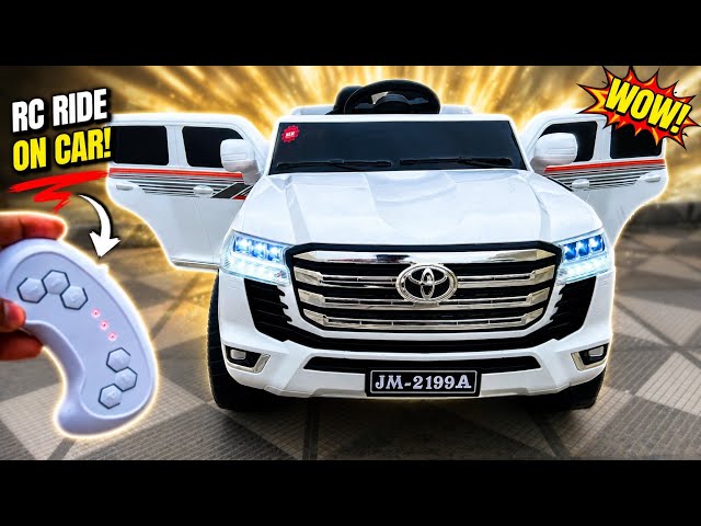 RC Toyota Land Cruiser Car Unboxing & Testing | Remote Control Ride on Car | Shamshad Maker🔥🔥