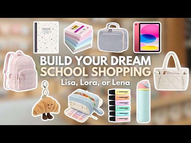Arma tus COMPRAS ESCOLARES soñadas 🎒📚✏️ | Lisa, Lora o Lena