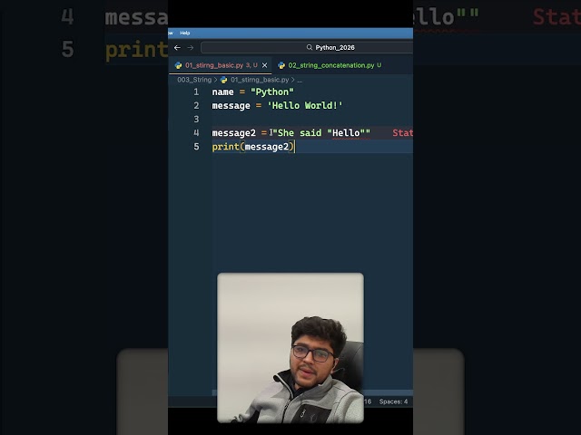 Python Strings made EASY 🔥