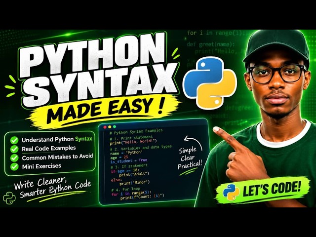 Python Syntax Explained for Beginners | Learn the Basics of Python Programming.