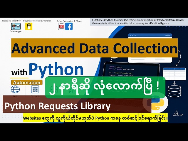 Python Requests Library (Portfolio Project) | Automation | အဆင့်မြင့် Data Collection