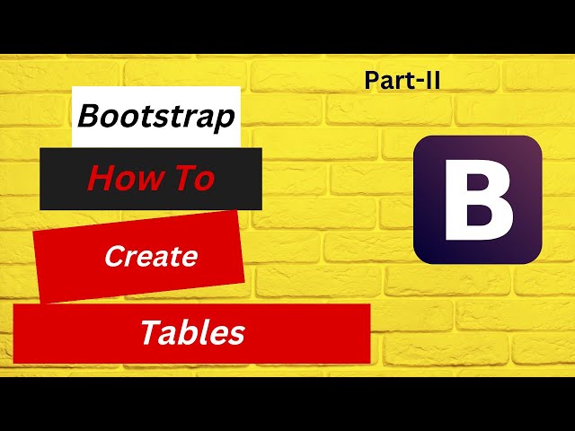 How to create Tables in Bootstrap | @BeingAProgrammer | Create a Data Table in Bootstrap |Typography
