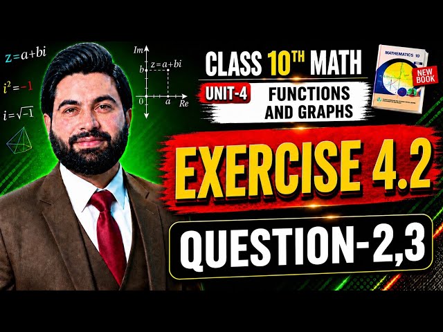 Class 10th Math New Book Ch 4 Exercise 4.2 Question 2,3- 10th Class Maths Exercise 4.2 Q2,Q3- PCTB