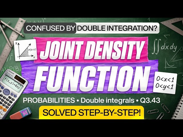 Continuous Joint Probability Density Function | Q3.43