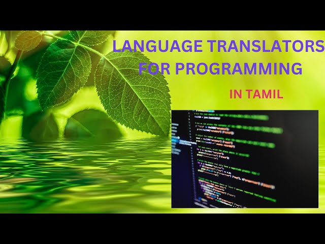 language translators | learn programming | programming language in tamil | avscomputechsyscomp