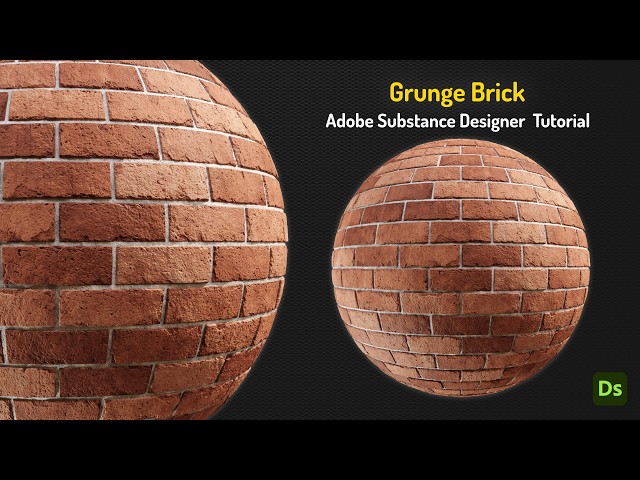 Create Realistic Grunge Brick in Substance Designer | Full Live Tutorial