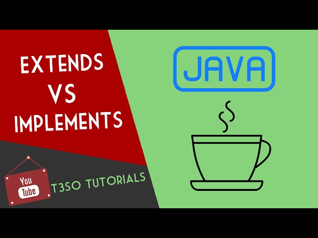 Java Object Oriented Programming 84 - Difference between extends and implements in Java