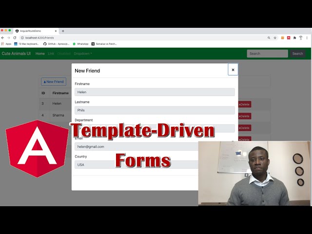Forms in Angular - Template Driven Form