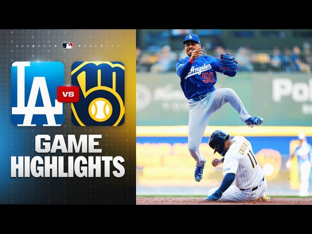 Dodgers vs. Brewers Game Highlights (5/24/26) | MLB Highlights