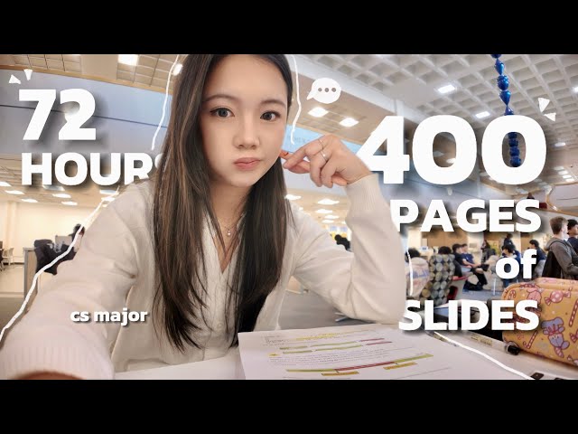 72 hours study vlog | grinding half a semester in 3 days *PRODUCTIVE*