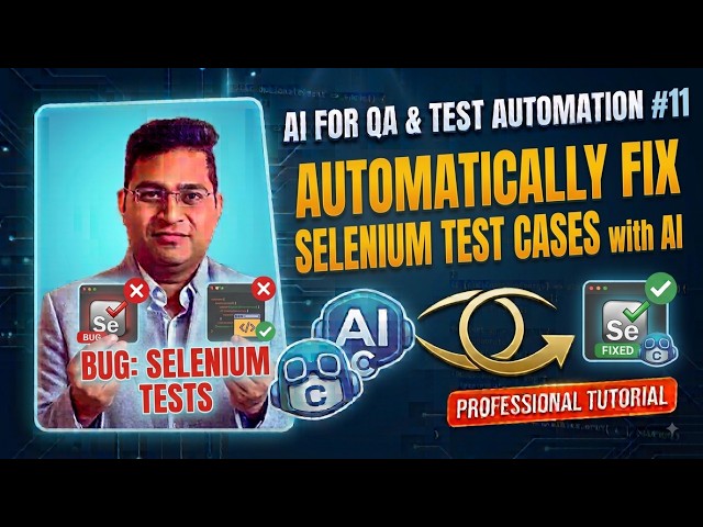 Automatically fix Selenium Test Cases with AI | AI for QA & Test Automation #11