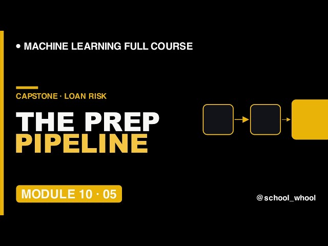 M10L5: ML Capstone Project - Preprocessing Pipeline  | Machine Learning free course #ai #datascience