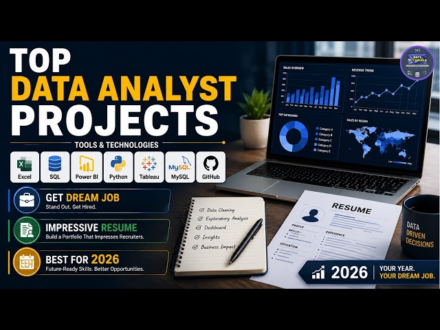 TOP Data Analyst Projects for 2026 | Build an Impressive Resume & Get Your Dream Job #powerbi #sql