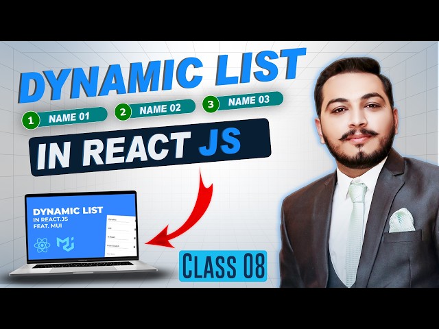 React Lists & Keys Explained | map() Method & Dynamic Data Rendering | React JS Course Urdu