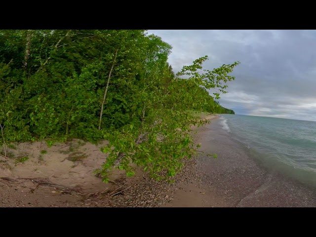Amazing 360 Beach Walk - GoPro Fusion Cineform 5.6K Handbrake Converted To MP4 Video 2356-1