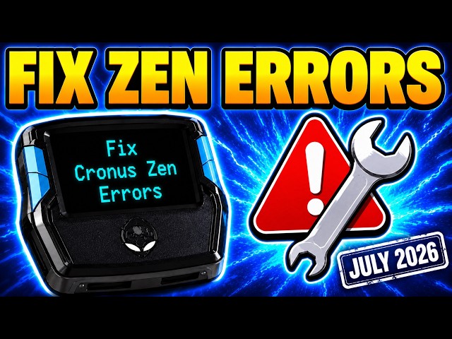 How to Fix ALL Cronus Zen Errors Quickly (JULY 2026)