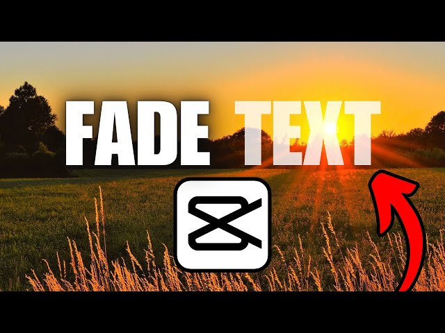 How To Make Text Fade In & Out CapCut PC