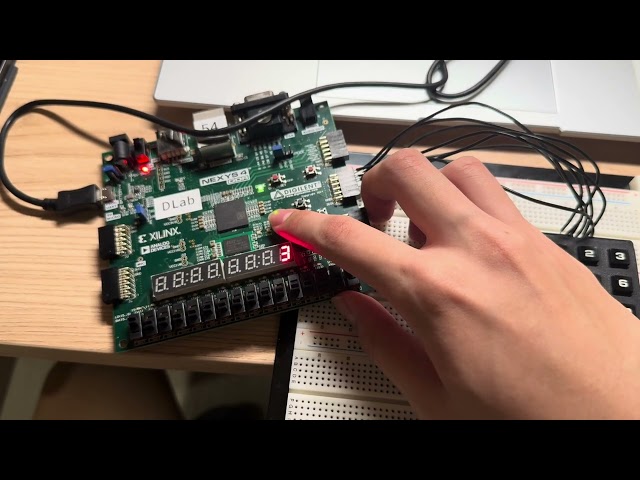 BCD adder with keypad