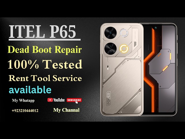 Itel P65 Dead Boot Repair | Flash File | Firmware | 2026 I.T Mobile Point