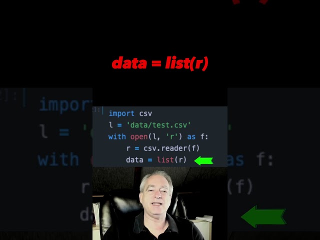 Import CSV file into a list of lists in Python #python #shorts