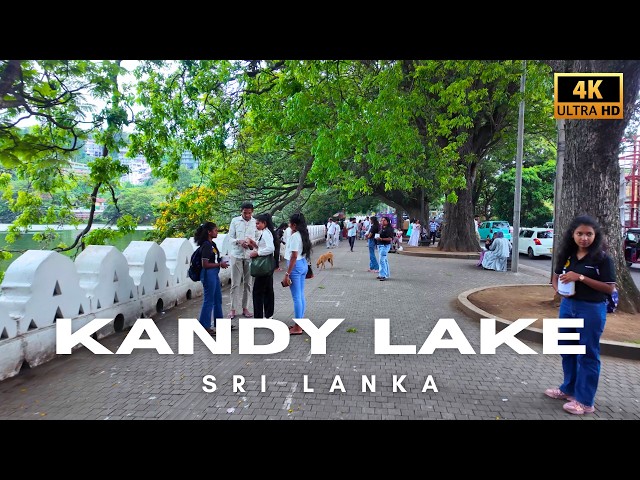 Walking Around Kandy Lake, Sri Lanka | 4K Ultra HD Virtual Tour