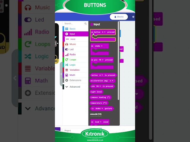 BBC micro:bit coding in 60 seconds - Buttons