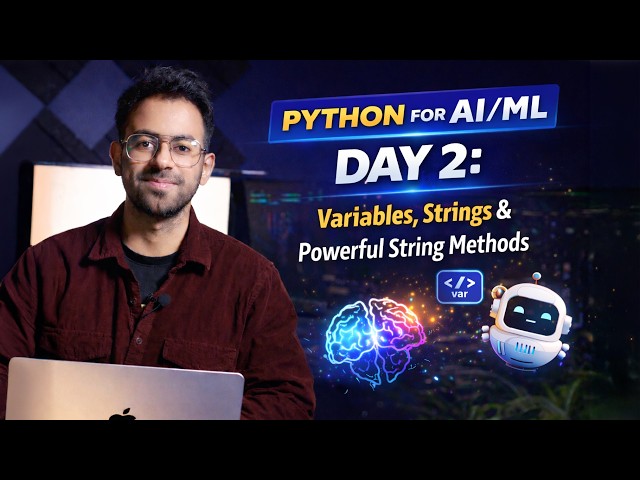 Python for AI/ML Day 2: Variables, Strings & Powerful String Methods