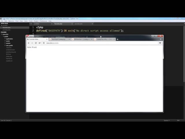 CodeIgniter 3 Routes Tutorial - URI Routing