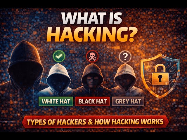 What Is Hacking? | Types of Hackers & How Hacking Works (Beginner Guide)