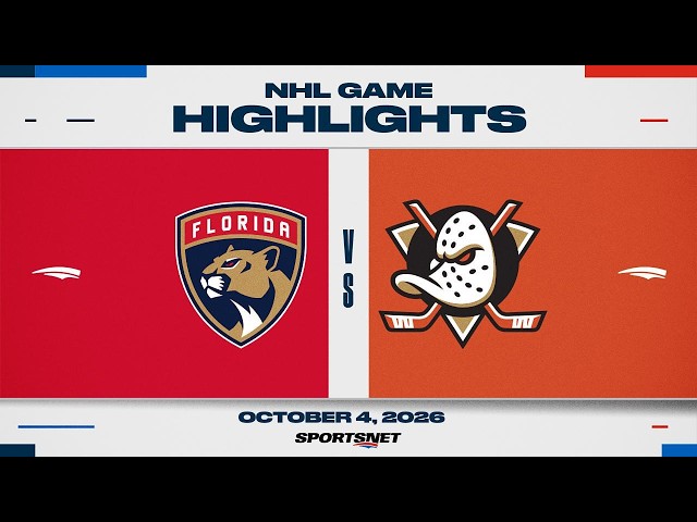 NHL Highlights | Panthers vs. Ducks - October 4, 2026