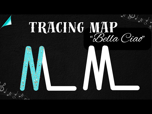 BEGINNER Sensory Break "Bella Ciao" l Musical Tracing Map l Hands Warm-Up l Pre-writing musicograma