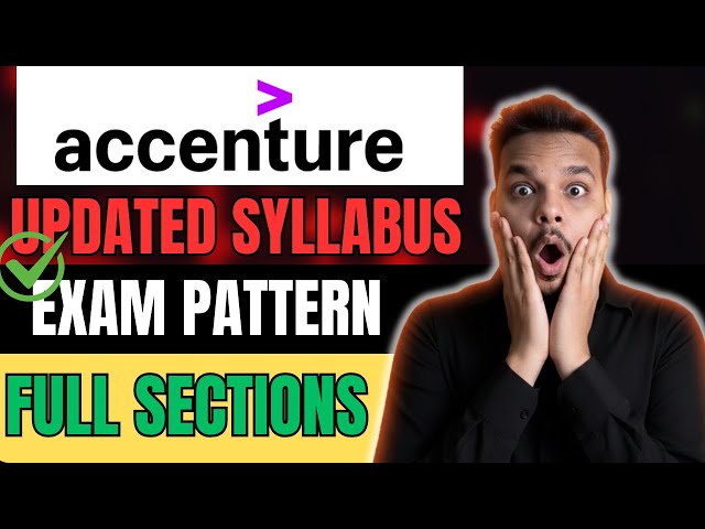 Accenture Hiring 2025 | Updated Syllabus & Exam Pattern | Accenture Cognitive , Technical Assessment