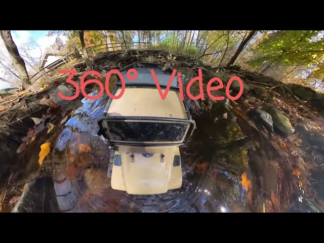 360° video Bluemont Disc Golf Course river crossing 4/4