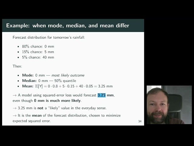 FFDS 1.04 Forecasts are always probabilistic!, loss functions, definition of stationarity