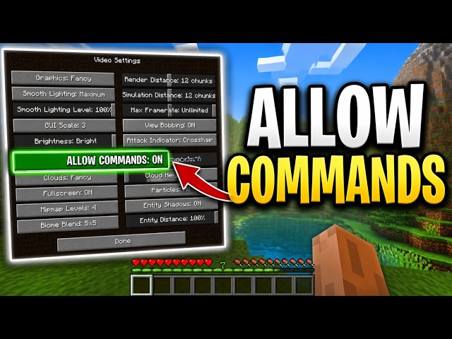 How To Allow Commands In Minecraft