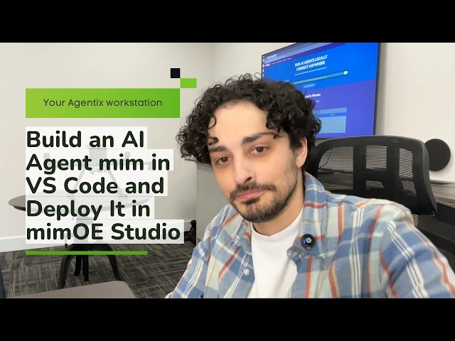 Build an AI Agent mim in VS Code and Deploy It in mimOE Studio