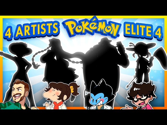 4 Artists Make an ELITE 4 (and their Pokemon)