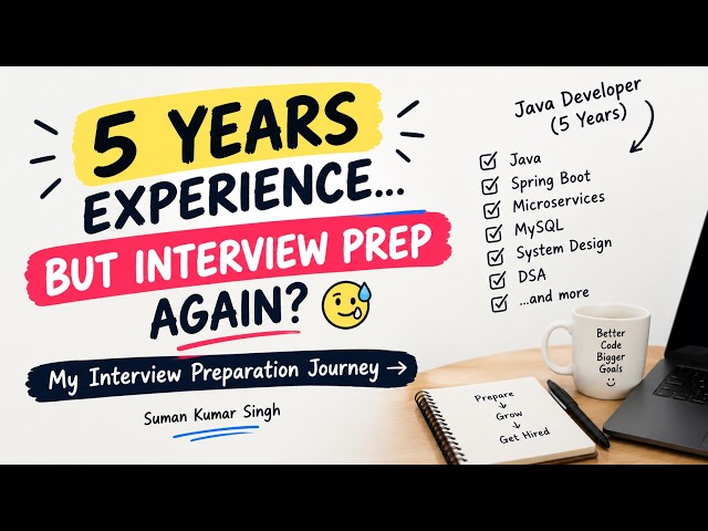 5 Years of Java Experience… But Interview Prep Again? 😅 | My Java Interview Journey #Day1