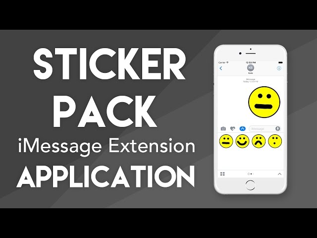 Sticker Pack Application | iMessage Extension - iOS 10 Geeky Lemon Development