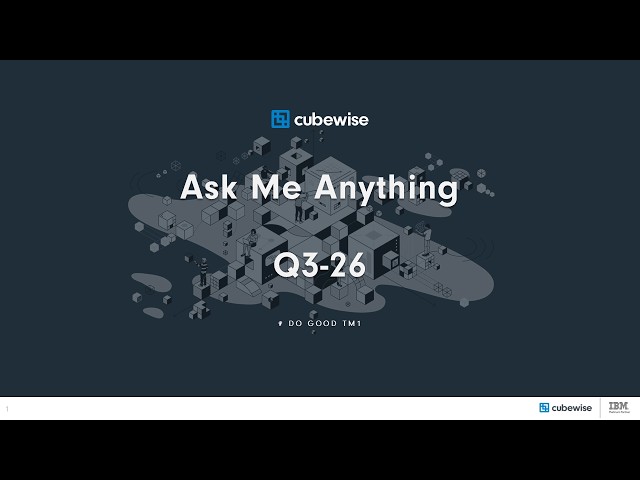 Cubewise Software AMA, Q3 2026 (APAC): Pulse 8, Arc & Slice 6 and AI for TM1