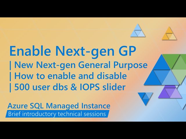 Enable and disable Next-gen General Purpose Azure SQL Managed Instance service tier