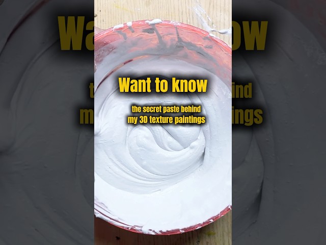 How to make texture paste for 3D texture paintings #shorts #textureart #texturepasterecipe #tutorial