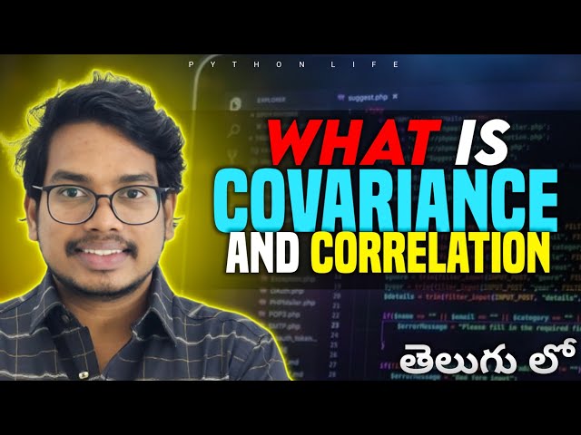 Covariance and Correlation | HeatMap | Statistics Telugu | Machine Learning | Data Science 