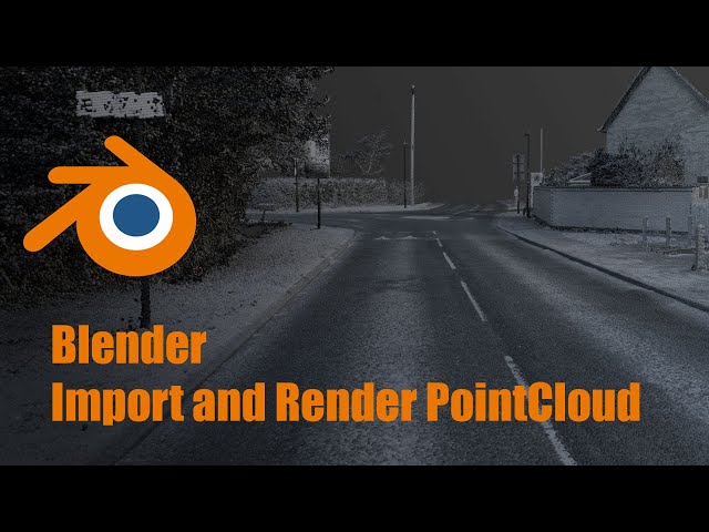 Blender - Import and render a pointcloud