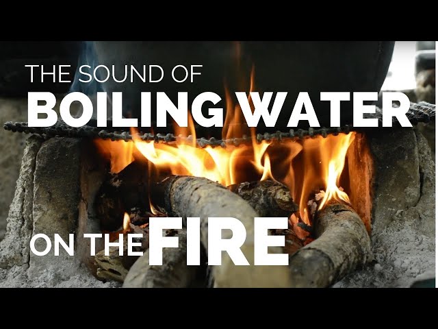 Fire and Boiling Water Video- ( cauldron on a fire sound)
