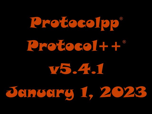 Protocol++® v5.4.1 Release
