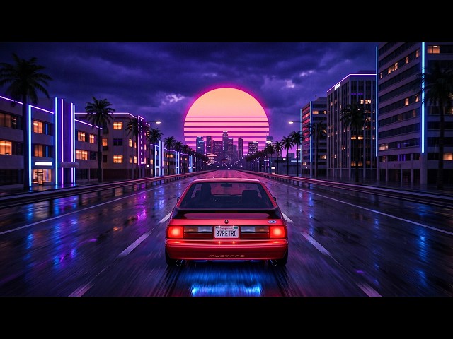 80s Synthwave & Retrowave Nostalgia Music 🌃Night Drive Radio to Relax & Work 🌴Neon City Never Sleeps