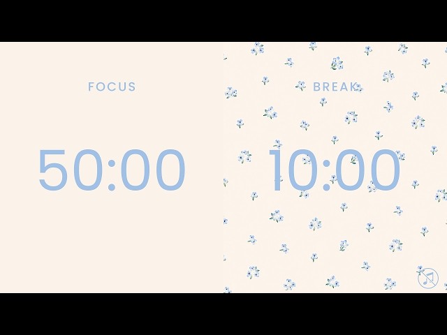 50/10 Cozy Pomodoro | 3 x 50 Min Deep Work, Study, & Reflection | Festive Productivity